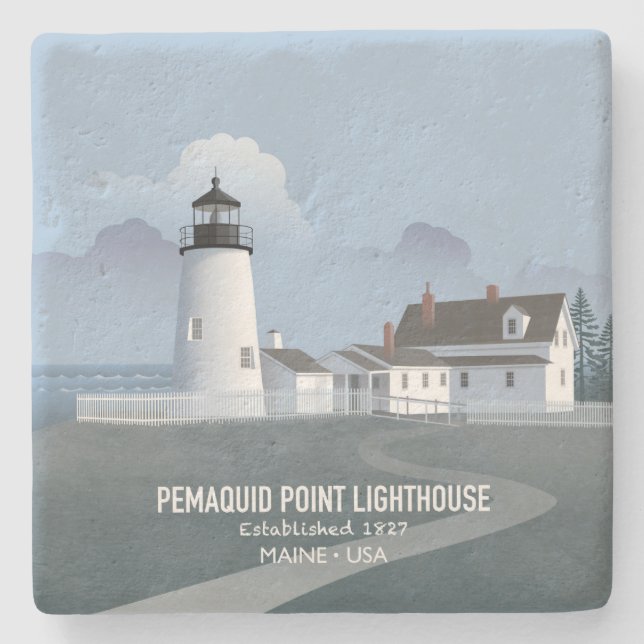 Pemaquid Point fyr Stenunderlägg (Framsidan)