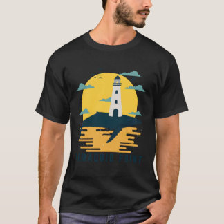 Pemaquid Point Light Maine Lighthouse Nautical T Shirt