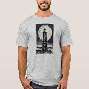 Pemaquid Point Light Måne T Shirt