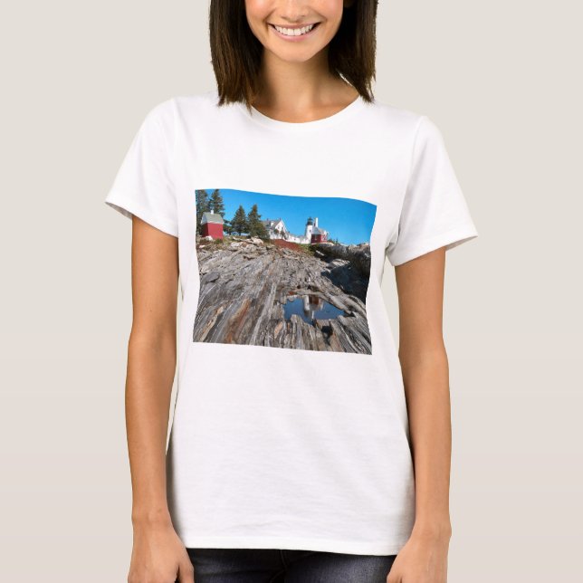 Pemaquid Point Light Tee Shirt (Framsida)