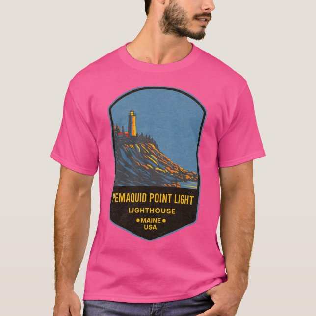 Pemaquid Point Lighthouse 2 T Shirt (Framsida)