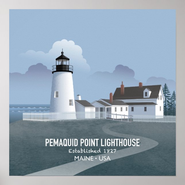 Pemaquid Point Lighthouse Poster (Framsidan)