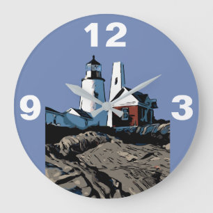 PEMAQUID POINT-LJUS STOR KLOCKA