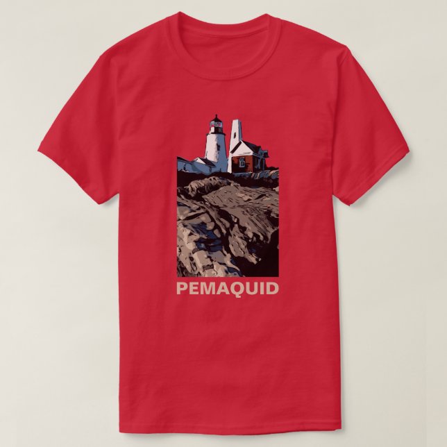 PEMAQUID POINT-LJUS TEE SHIRT (Design framsida)