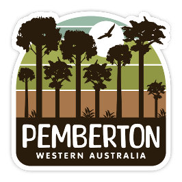 Pemberton, Westerna Australien Sticker Klistermärken
