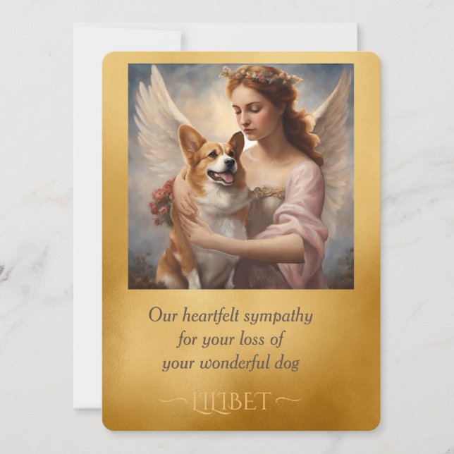 Pembroke Corgi elegant Angel Sympathy (Framsida)