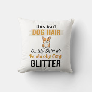 Pembroke Corgi Glitter Rolig Hund Ägare Design_1 Kudde
