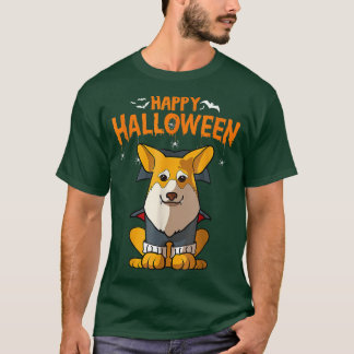 Pembroke Corgi Hund Halloween Costume Vampire Drac T Shirt