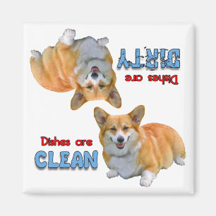 Pembroke Corgi Hundälskare Dishwasher Magnet