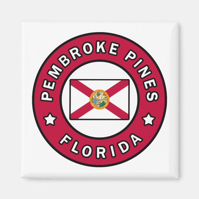 Pembroke Gräs Florida Magnet (Framsidan)