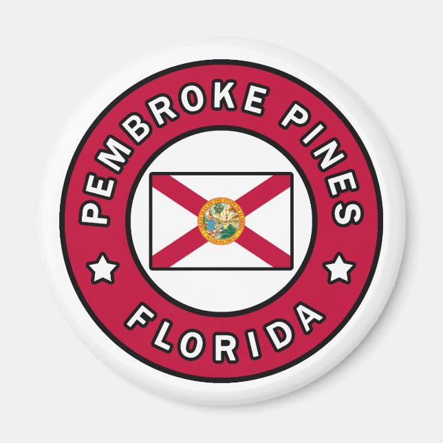 Pembroke Gräs Florida Magnet (Framsidan)