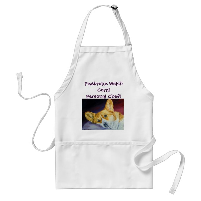 Pembroke Welsh Corgi Apron Förkläde (Framsidan)