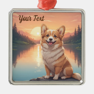 Pembroke Welsh Corgi av Sjö Julgransprydnad Metall