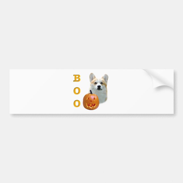 Pembroke Welsh Corgi Boo Bildekal (Framsidan)