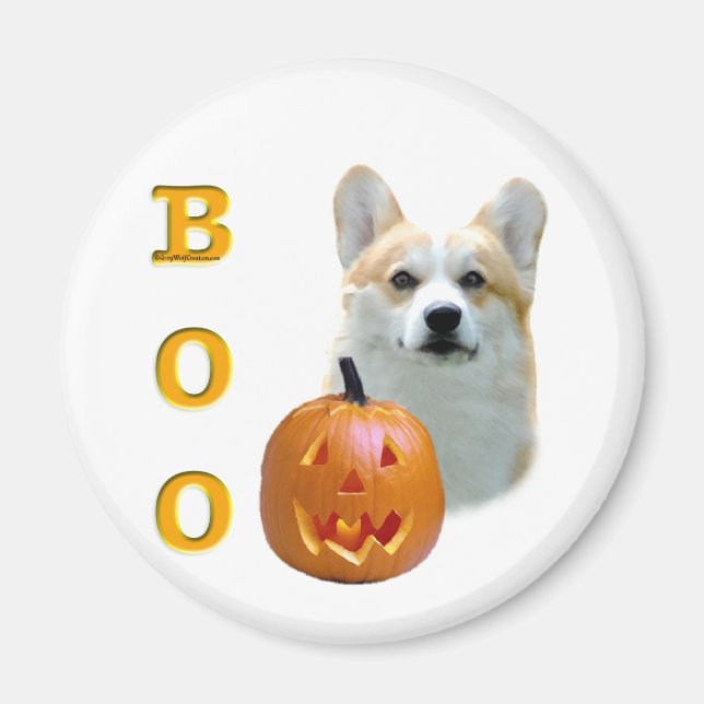 Pembroke Welsh Corgi Boo Magnet (Framsidan)
