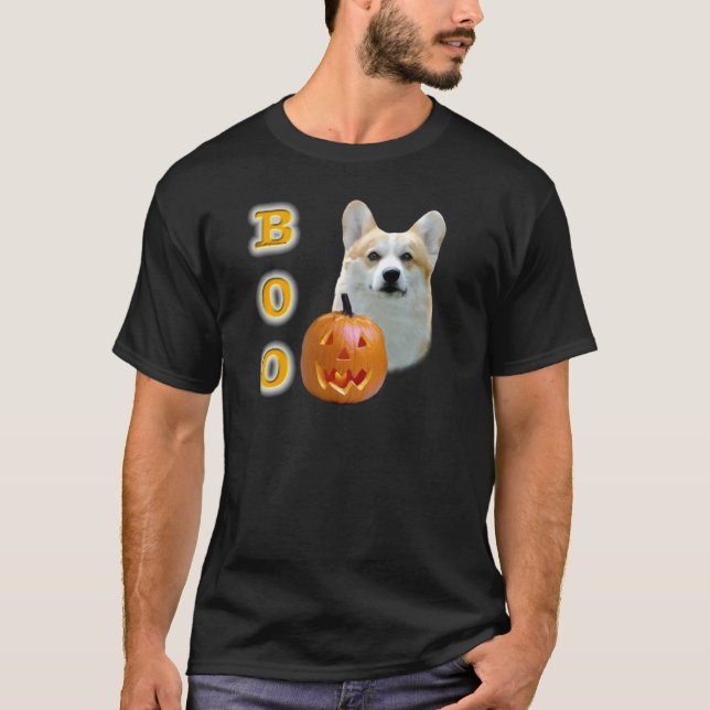 Pembroke Welsh Corgi Boo T-shirt (Framsida)
