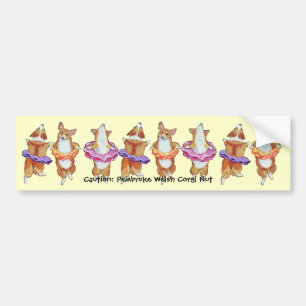 Pembroke Welsh Corgi Bumper Sticker Bildekal