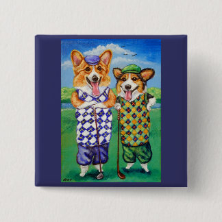Pembroke Welsh Corgi Button Stift Knapp