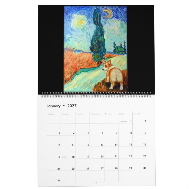 Pembroke Welsh Corgi Calendar Masters Kalender (Jan 2027)