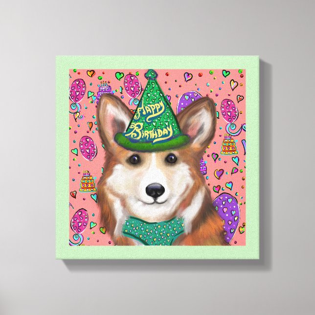 PEMBROKE WELSH CORGI  CANVASTRYCK (Framsida)