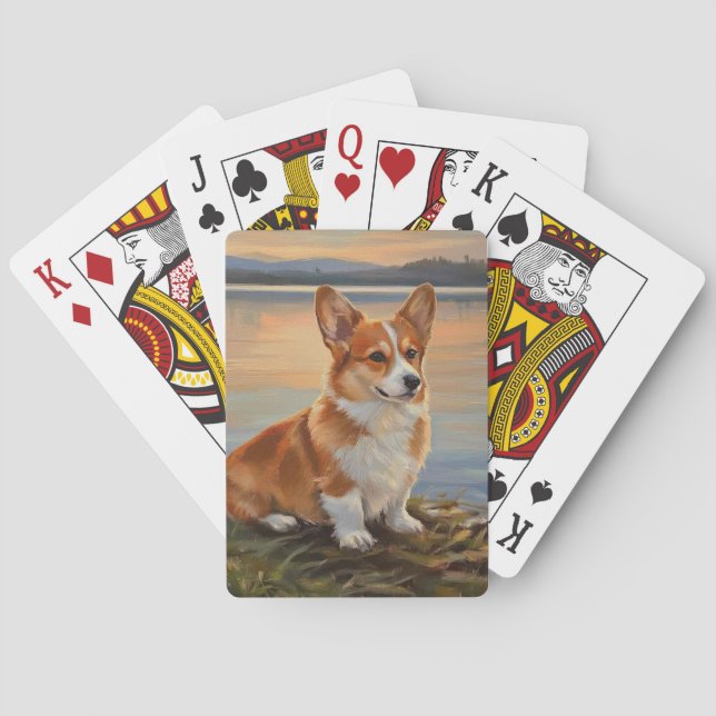 Pembroke Welsh Corgi Casinokort (Baksidan)