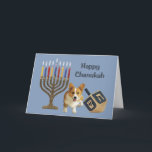 Pembroke Welsh Corgi Chanukah Card Menorah Dreidel Helgkort<br><div class="desc">Att minnas familj och vänner under Chanukah-säsongen är ett underbart sätt att få behålla i kontakt med de människor du kärlek och bryr dig om. Jag skapat dessa hund Chanukah-kort med kärlek och omsorg, och jag är säker på att alla som kärlek hundar är glada över att få dem. Du...</div>