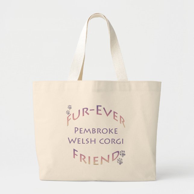 Pembroke Welsh Corgi Furever Jumbo Tygkasse (Framsidan)