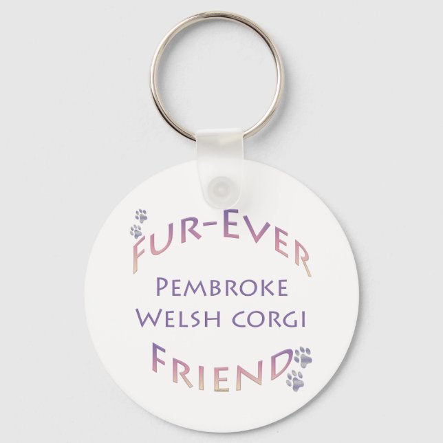 Pembroke Welsh Corgi Furever Nyckelring (Framsida)