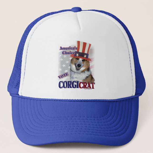Pembroke Welsh Corgi Gifts Truckerkeps (Framsida)