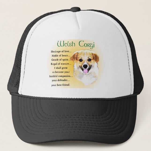 Pembroke Welsh Corgi Gifts Truckerkeps (Framsida)