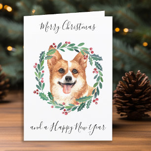 Pembroke Welsh Corgi God jul Trendig Hund Helgkort