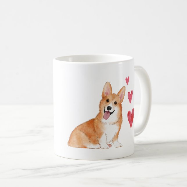 Pembroke Welsh Corgi Hund eget namn Kaffemugg (Framsida höger)
