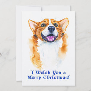 Pembroke Welsh Corgi Hund Funny jul Pun Julkort