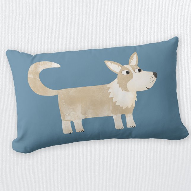 Pembroke Welsh Corgi Hund Lumbarkudde (Cute Corgi Dog lumbar pillow for animal lovers)