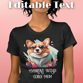 Pembroke Welsh Corgi Hund Mamma Sunglass T Shirt