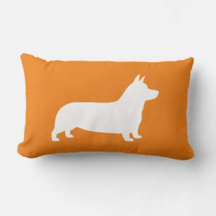 Pembroke Welsh Corgi Hund Silhouette Lumbarkudde
