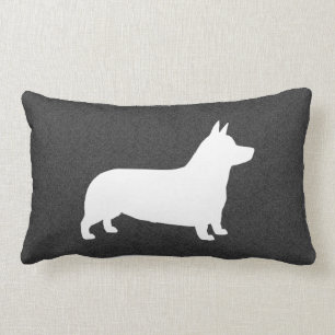 Pembroke Welsh Corgi Hund Silhouette Lumbarkudde