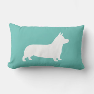 Pembroke Welsh Corgi Hund Silhouette Lumbarkudde