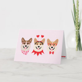 Pembroke Welsh Corgi Hundar Valentineser Helgkort