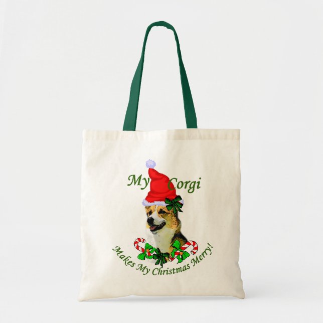 Pembroke Welsh Corgi julklappar Tygkasse (Framsidan)