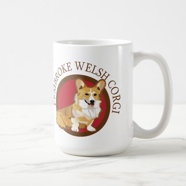 Pembroke welsh corgi kaffemugg (Höger)