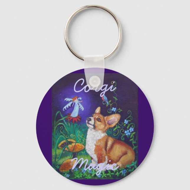 Pembroke Welsh Corgi Keychain Nyckelring (Framsida)