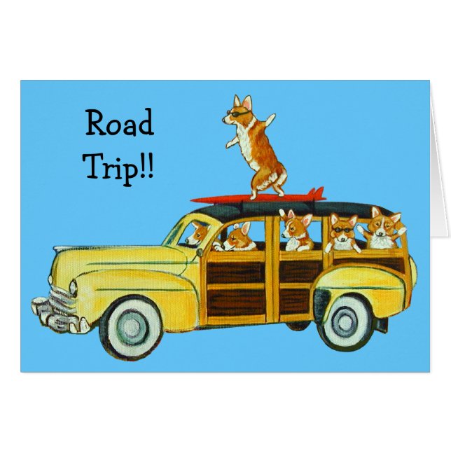 Pembroke Welsh Corgi-kort Hälsningskort (Framsidan Horizontal)