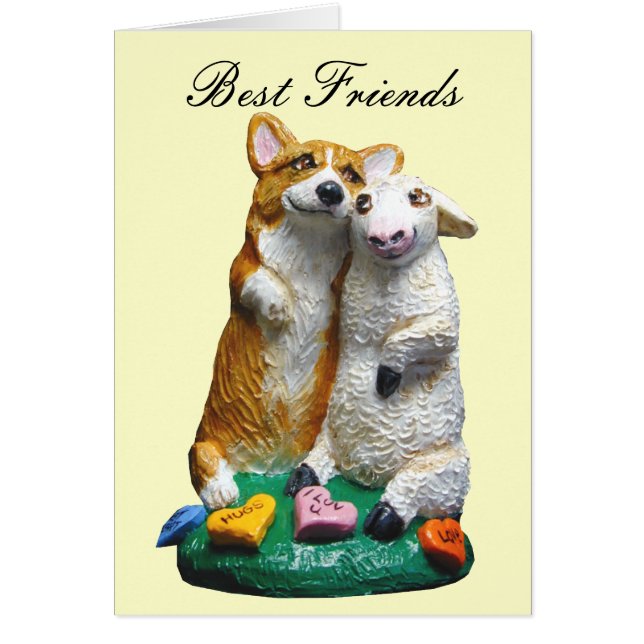 Pembroke Welsh Corgi-kort Hälsningskort (Framsidan)