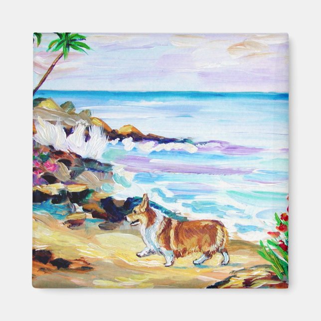 Pembroke Welsh Corgi Magnet (Framsidan)