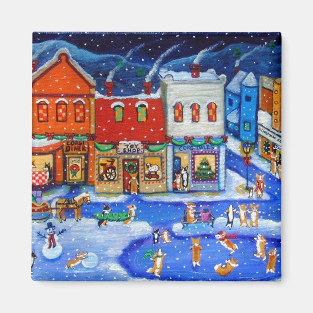 Pembroke Welsh Corgi Magnets Magnet (Framsidan)