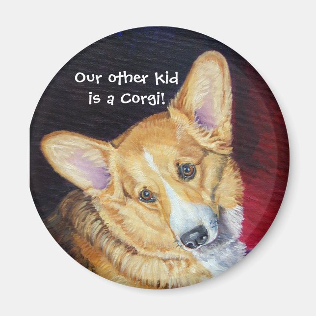 Pembroke Welsh Corgi Magnets Magnet (Framsidan)