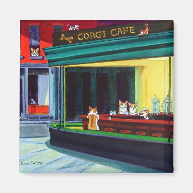 Pembroke Welsh Corgi Magnets Magnet (Framsidan)