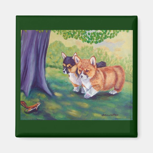Pembroke Welsh Corgi Magnets Magnet (Framsidan)