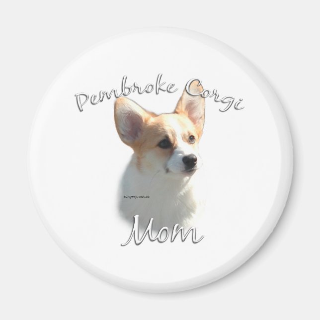 Pembroke Welsh Corgi Mamma 2 Magnet (Framsidan)
